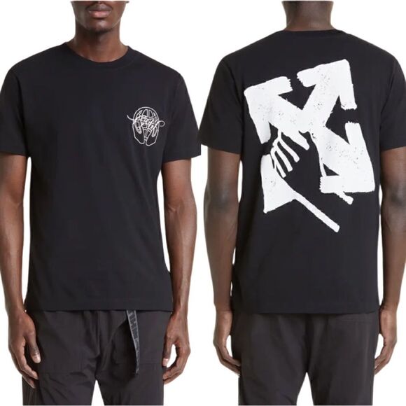 NWTs OFF-WHITE Hand Arrow Slim T-shirt Size Medium
